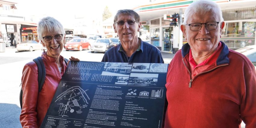 Boundary Street history panels tell us the story of West End