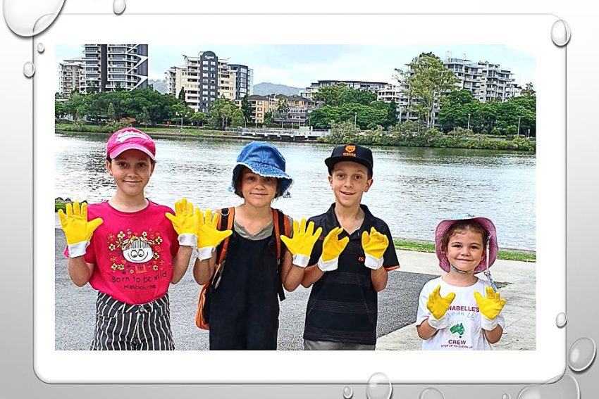 Annabelle and friends clean-up in West End